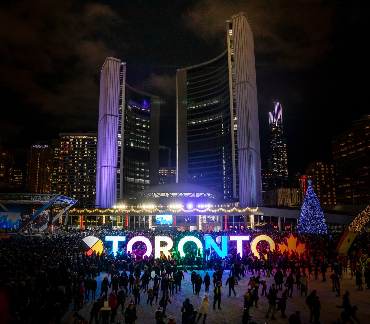 Cavalcade of Lights, City of Toronto at Nathan Phillips Square, Toronto